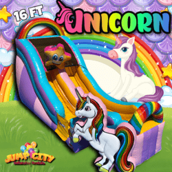E5 16ft Unicorn Water Slide