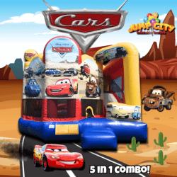 Cars 5 in 1 Bounce House with Slide