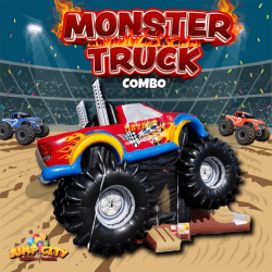 B4 Monster Truck Bounce N' Slide (Requires 2 Blowers)