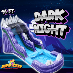 F9 16ft Dark Night Water Slide with Pool