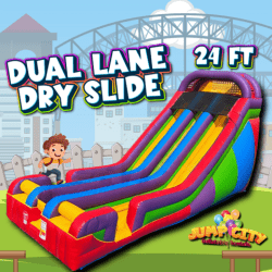 G13 24ft Dual Lane Dry Slide
