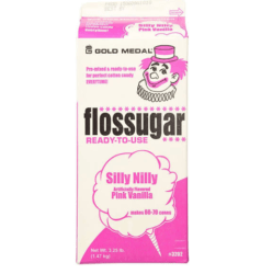 Cotton Candy Sugar and Cones Pink Strawberry 70 Servings