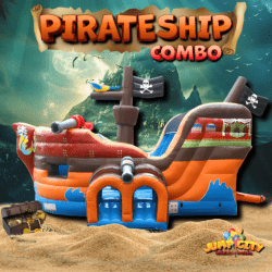 C3 Deluxe Pirate Ship Bounce House with Slide (NEW ONE)