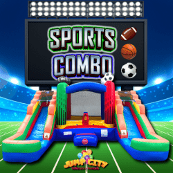 Sports Inflatable Double Water Slide Bounce House