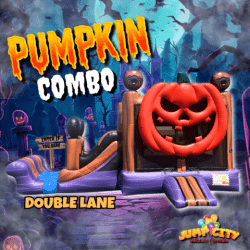 Pumpkin Double Lane Slide Combo
