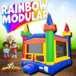 13 X 13 Rainbow Modular Bounce House