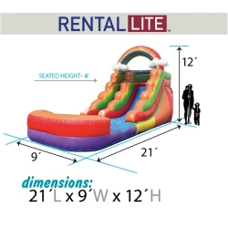 12ft20Rainbow20Water20Slide20Dimentions 1775785764 12ft Rainbow Water Slide - Best for 6 y/o and under