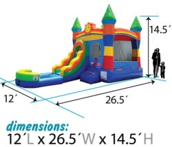 20bounce20house20rental204 1776572352 Rainbow Castle Smiley Face Wet/Dry Bounce House