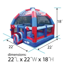 July204th20Inflatable20Dimentions 1775791696 22ft X 22ft Stars and Stripes Bubba Bounce