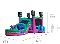 Level20up20inflatable20rental203 1776317347 B3 Level Up Dual Lane Wet/Dry Combo