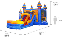Melting20Arctic20Bounce20House20with20Slide20and20basketba 1 I5 Melting Arctic Dual Wet/Dry Slide Combo