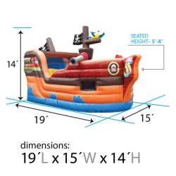 Pirate20Ship20Inflatable 1776448200 C3 Deluxe Pirate Ship Bounce House with Slide (NEW ONE)