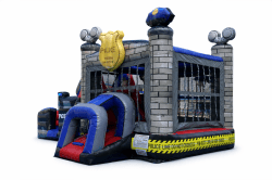 Police20Bounce20House20Rental 1776233641 B1 Police Double Lane Wet/Dry Combo