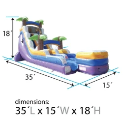 Purple20Tropical20Dimentions 1775791448 18ft Purple Tropical Water Slide