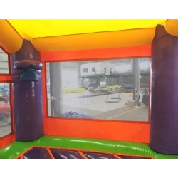 B10 Rainbow Deluxe Inflatable Castle with Dry Slide