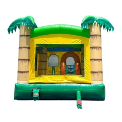 inflatable20rental202 1776573486 Tropical Jungle Castle Smiley Face Wet/Dry Bounce House Slide