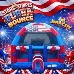 22ft X 22ft Stars and Stripes Bubba Bounce