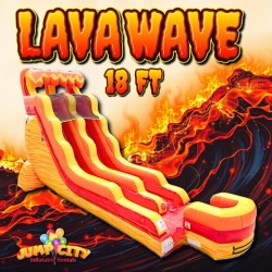 18ft Lava Wave Water Slide
