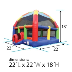 2020x202020Rainbow20Bubba20Bounce20Bounce20House20Rental 1 22 x 22 Rainbow Bubba Bounce