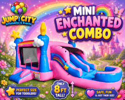 Mini Enchanted Toddler Wet/Dry Bounce House