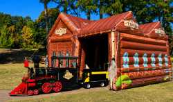 Trackless Train Inflatable Depot