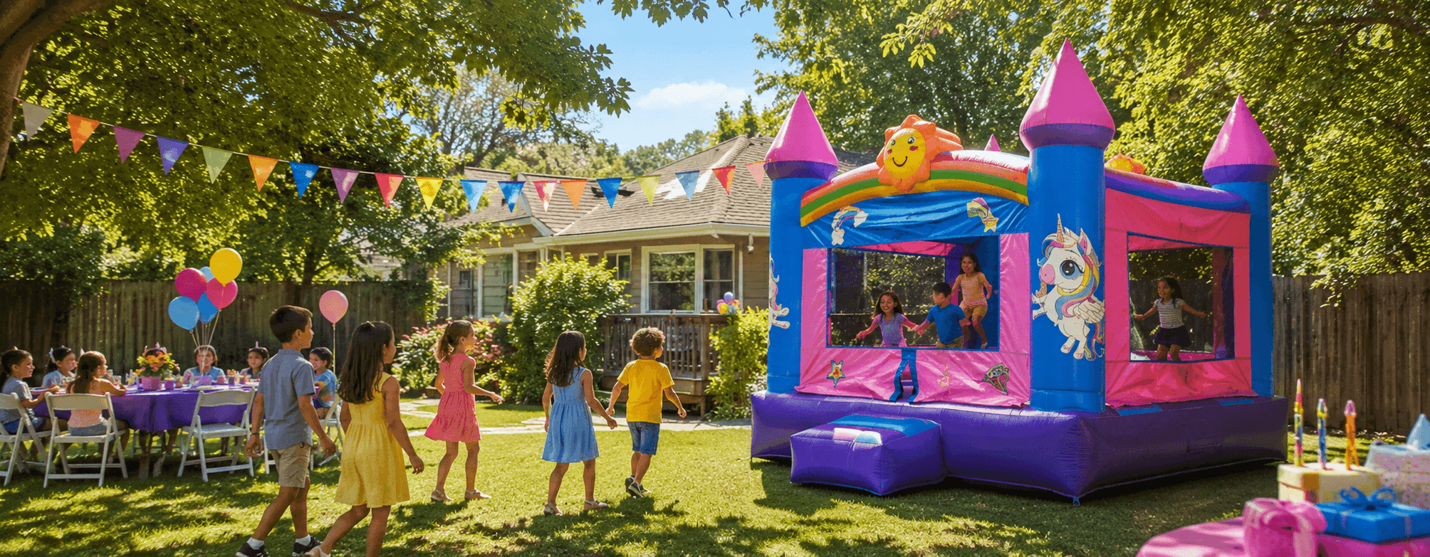 bounce house party ideas