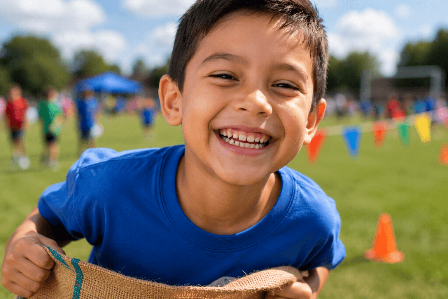 School Events: School Fields 1 Inflatable rentals set up on a Twin Cities school field for field day