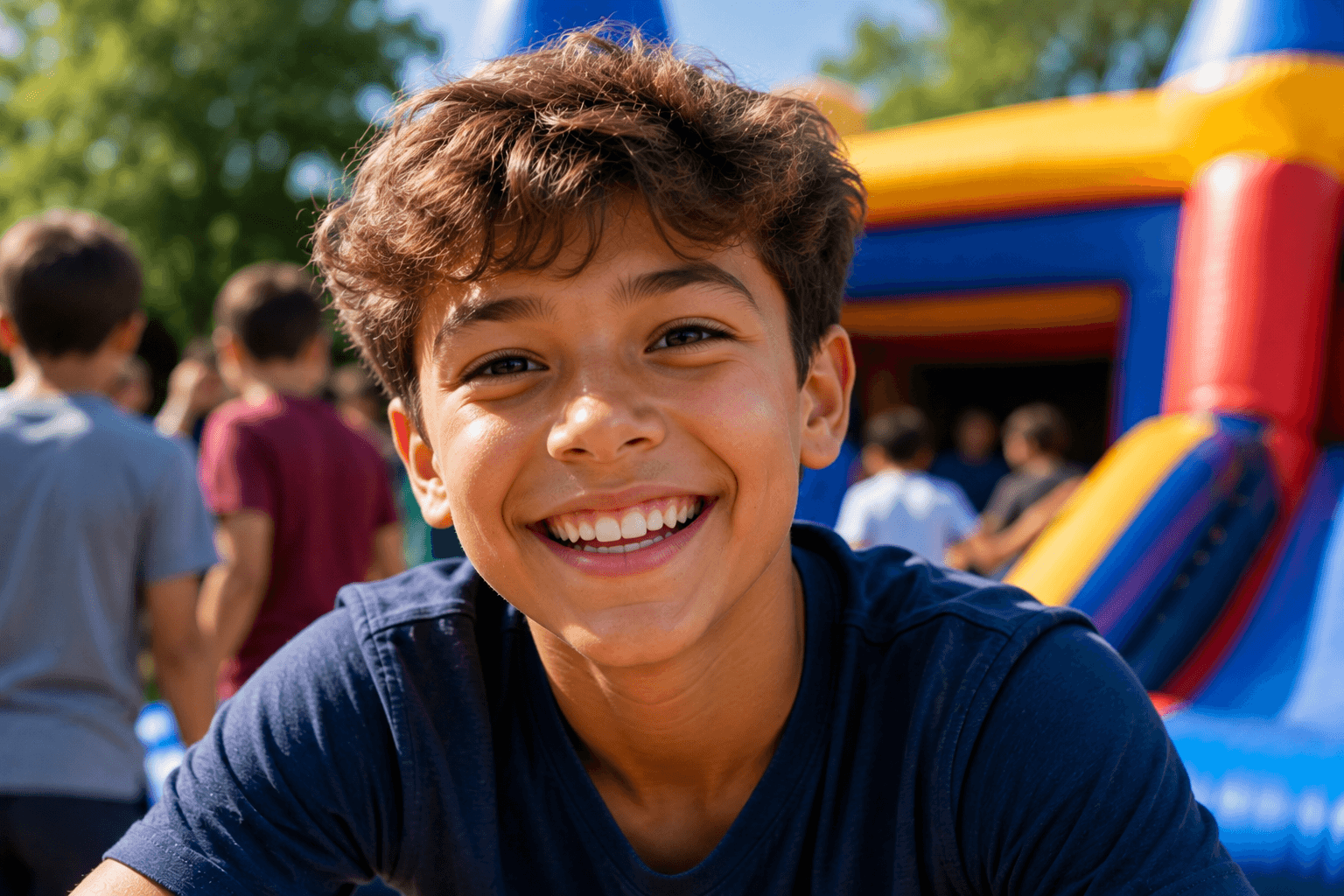 Inflatable rentals at a Twin Cities church youth group event