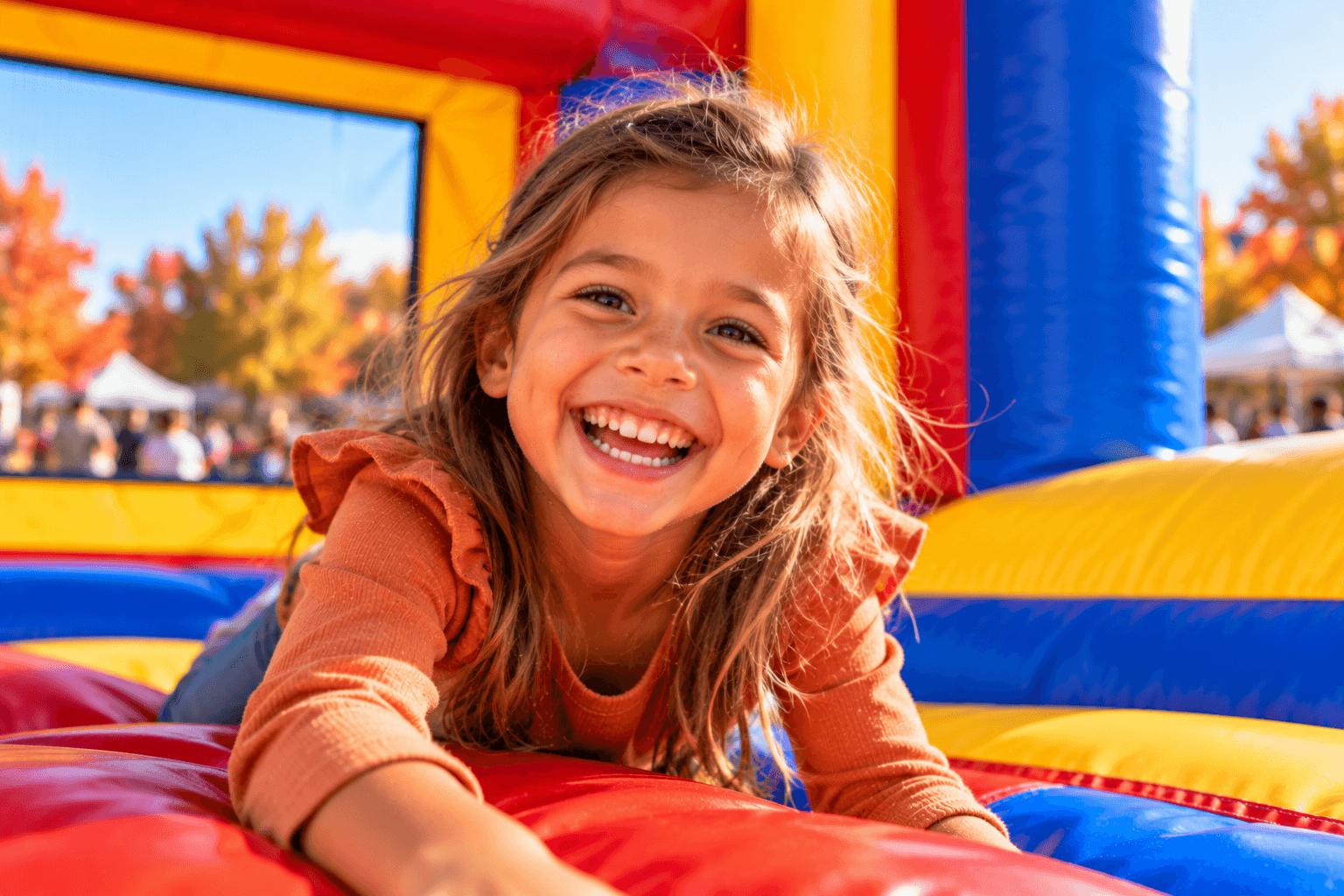 Inflatable rentals at a Twin Cities holiday festival