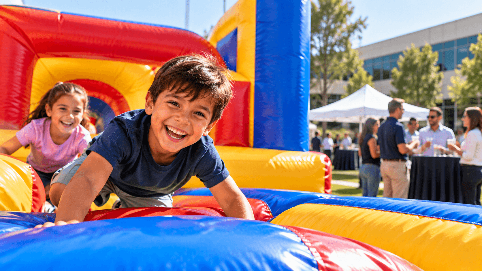 Corporate Events: Employee Appreciation Events 1 Inflatable rentals at a Twin Cities employee appreciation event